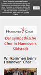 Mobile Screenshot of hannover-chor.de